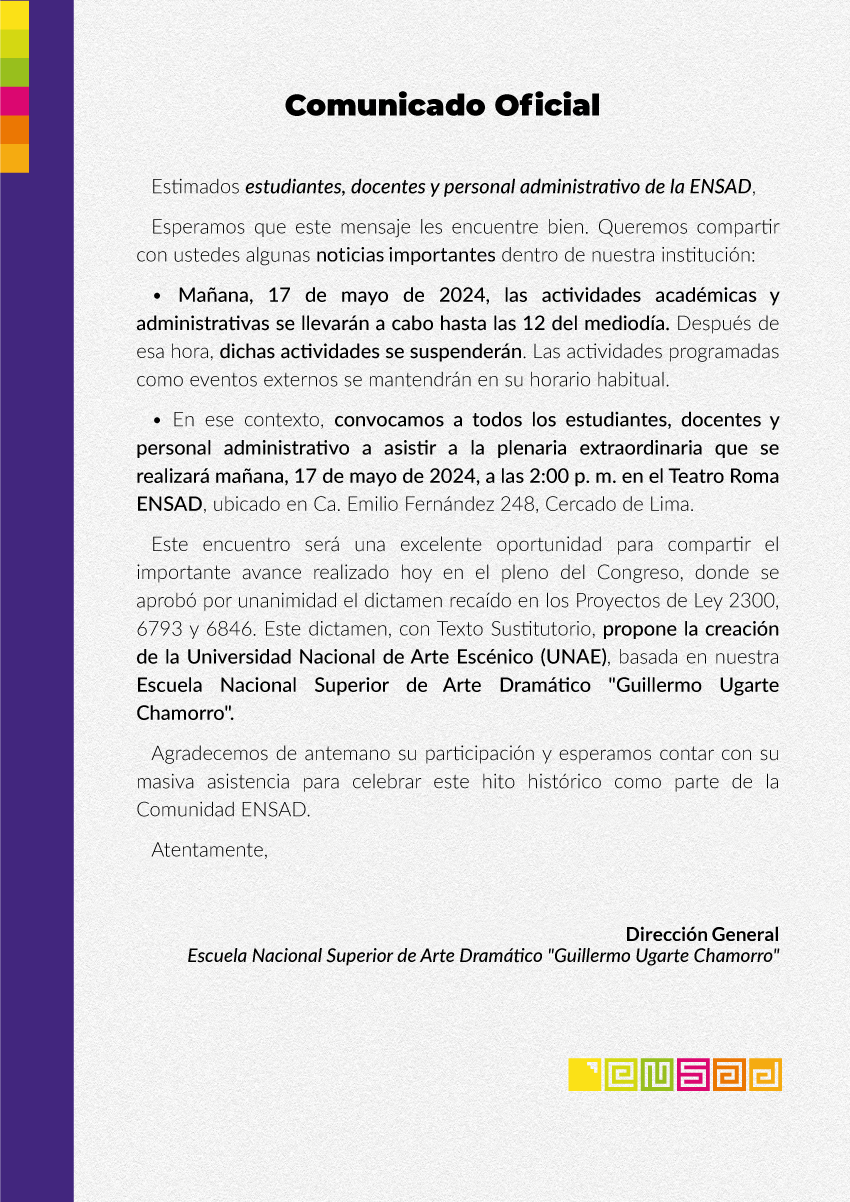 2024.05.16 Comunicado Plenaria Extraordinaria