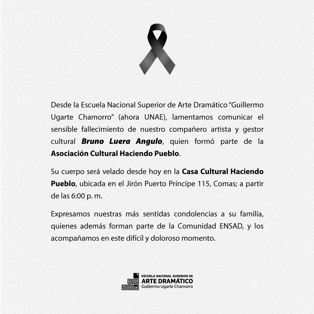 2024.08.29 Comunicado Condolencias Bruno Luera