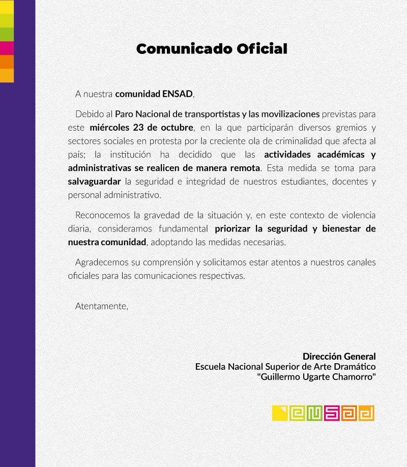 2024.10.21 Comunicado Actividades Virtuales